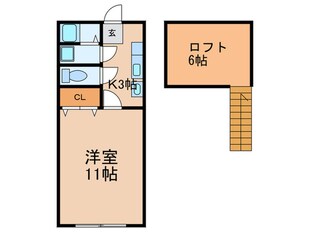 ユノソハイツＡの物件間取画像